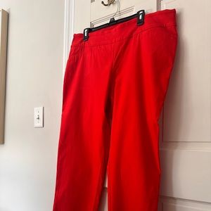 Tribal plus Size Women’s cropped Red pants. Almost new-worn once.